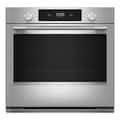 KitchenAid - 30 inch Smart Built-In Single Electric Convection Wall Oven with Assisted Cook Cycles - Stainless Steel