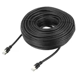 Unique Bargains - Cat 8 Ethernet Cable 26AWG 40Gbps 2000MHz High Speed Network Patch Cord RJ45 Gold Plated - Black
