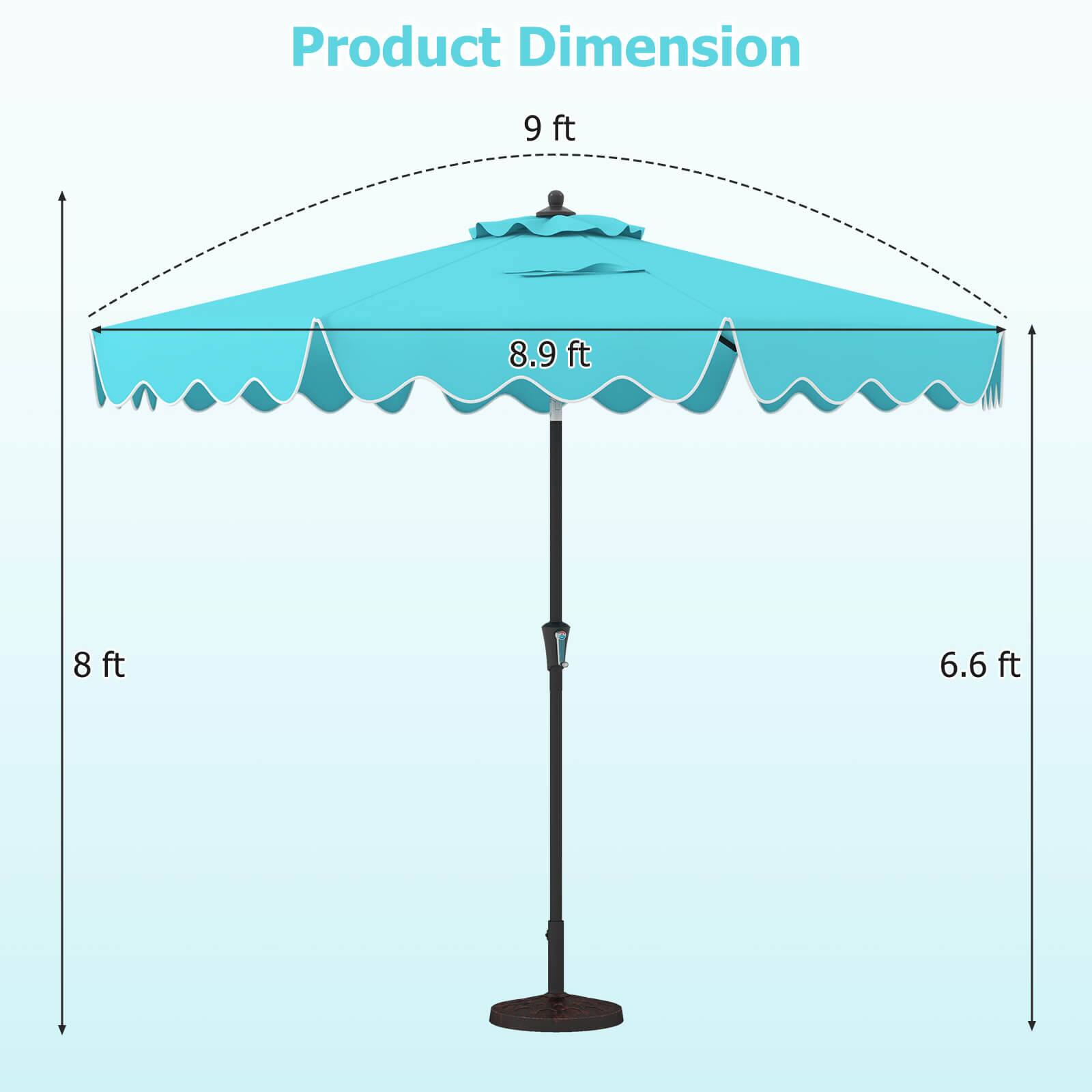 Product Dimension: 9 ft 8.9 ft 8 ft 6.6 ft