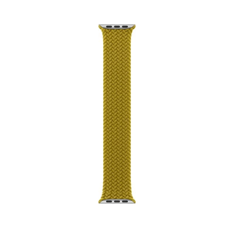 Apple - Braided Solo Loop 46mm Watch Band - Size 11 - Yellow