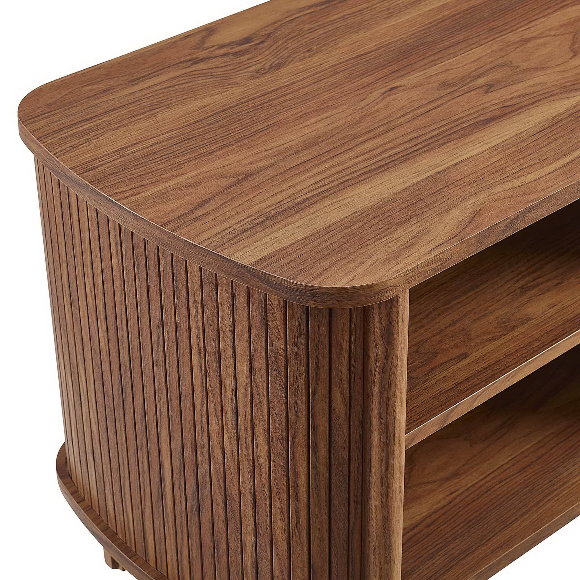 Alt View 6. Modway - Cadence Open Nightstand by Modway - Walnut.