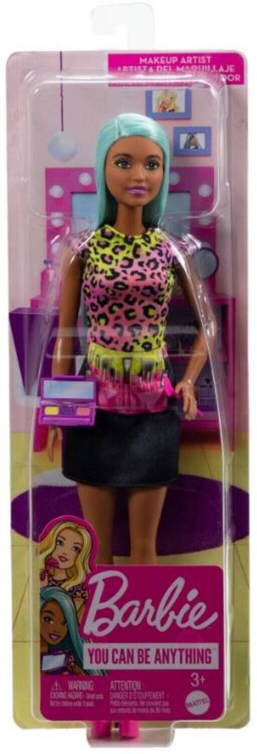 MAKEUP ARTIST  
ARTISTA DEL MAQUILLAJE  
POR  

Barbie  
YOU CAN BE ANYTHING  

WARNING  
ATTENTION  

3+  

MATTEL