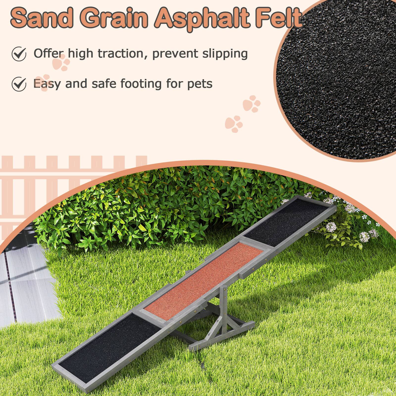 Sand Grain Asphalt Felt

- Offer high traction, prevent slipping
- Easy and safe footing for pets