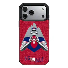 Keyscaper - NFL - New York Giants iPhone Magnetic Bump Case - 15 - Black