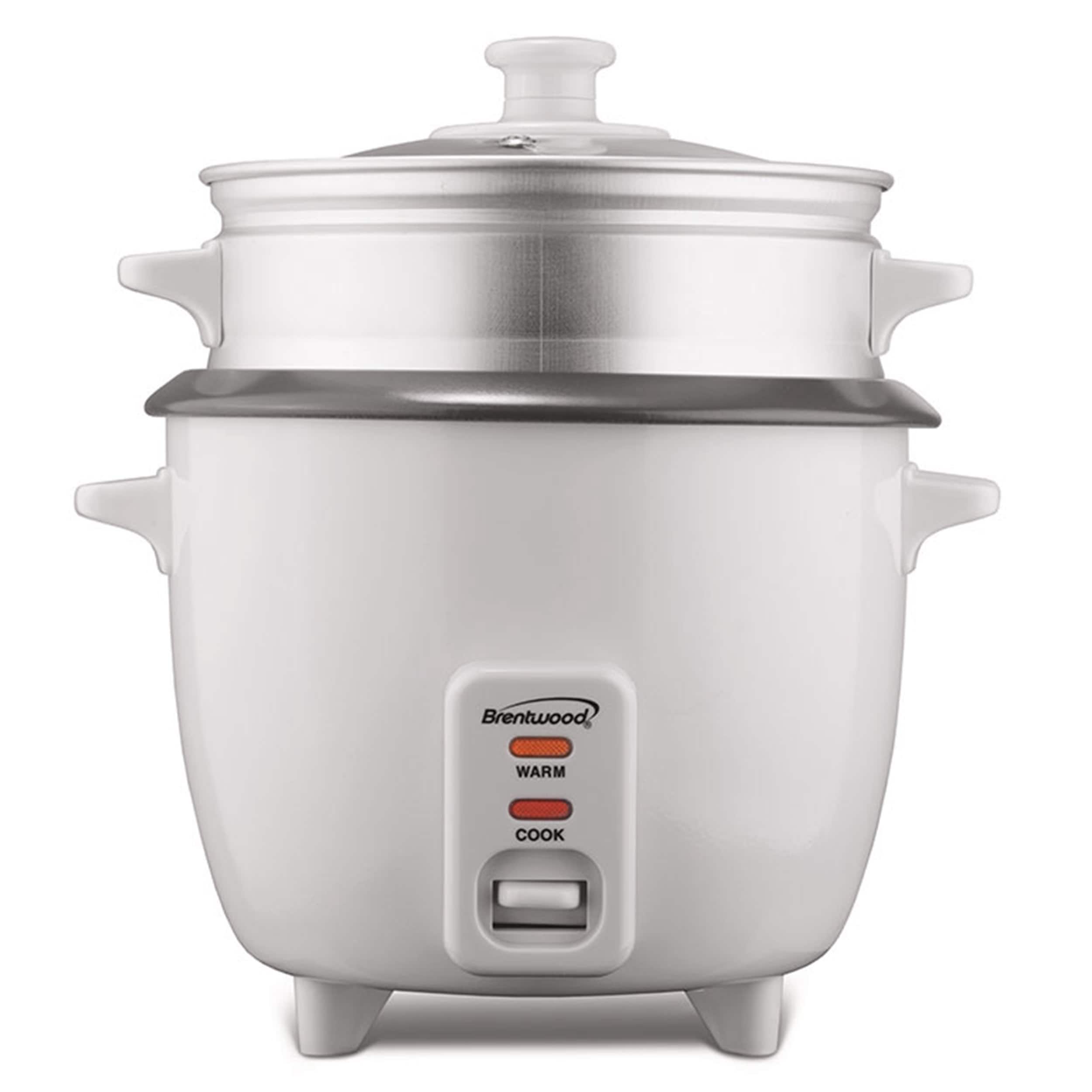Brentwood - 15 Cup Rice Cooker / Non-Stick with Steamer - White