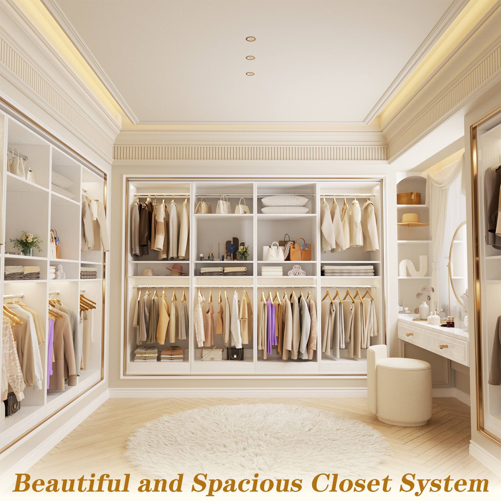 Beautiful and Spacious Closet System