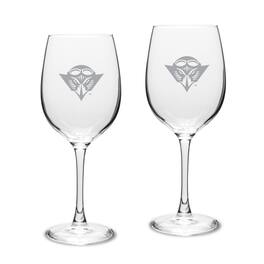 Jardine - Tennessee-Martin Skyhawks Two-Piece 16oz. Traditional White Wine Glass Set - Multicolor