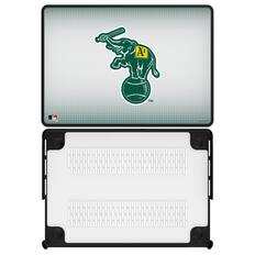 Front. Keyscaper - Oakland Athletics Linen MacBook Case - Pro 14 in - Multicolor.