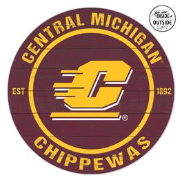 Jardine - Central Michigan Chippewas 20'' x 20'' Indoor/Outdoor Team Color Circle Sign - Maroon