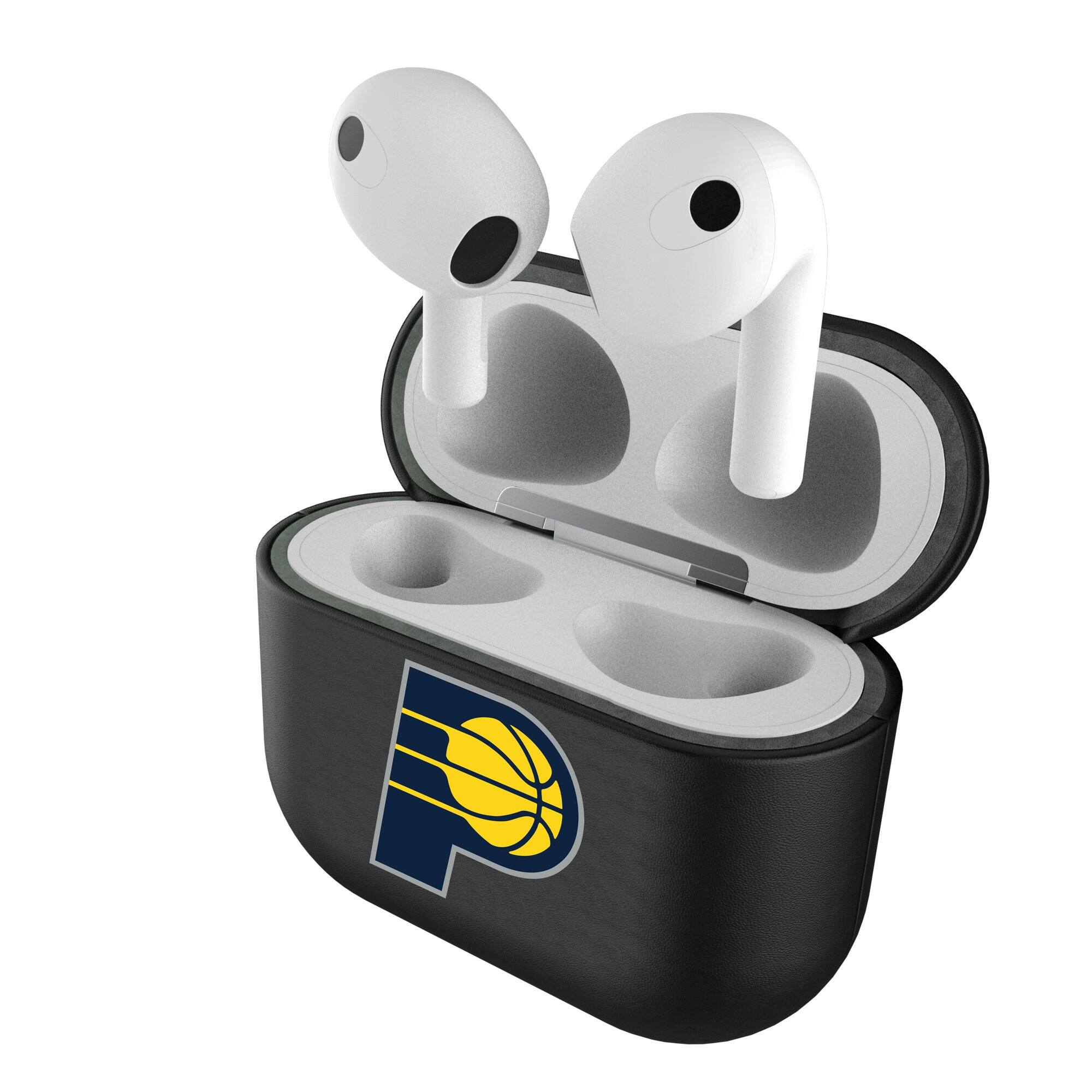 Alt View 3. Keyscaper - Indiana Pacers Insignia 3rd Generation AirPods Case Cover - Black.