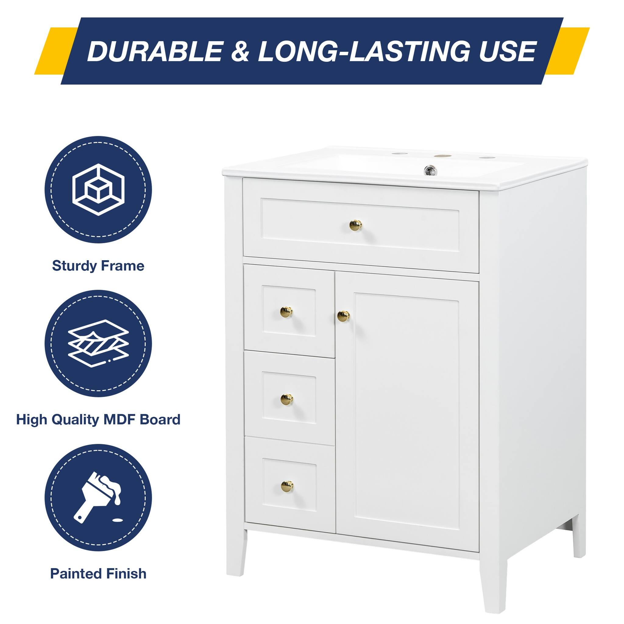 DURABLE & LONG-LASTING USE

- Sturdy Frame
- High Quality MDF Board
- Painted Finish