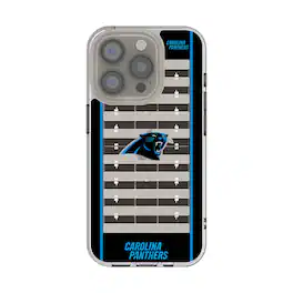 Keyscaper - NFL - Carolina Panthers iPhone Clear Field Design Case - 14 - Multicolor