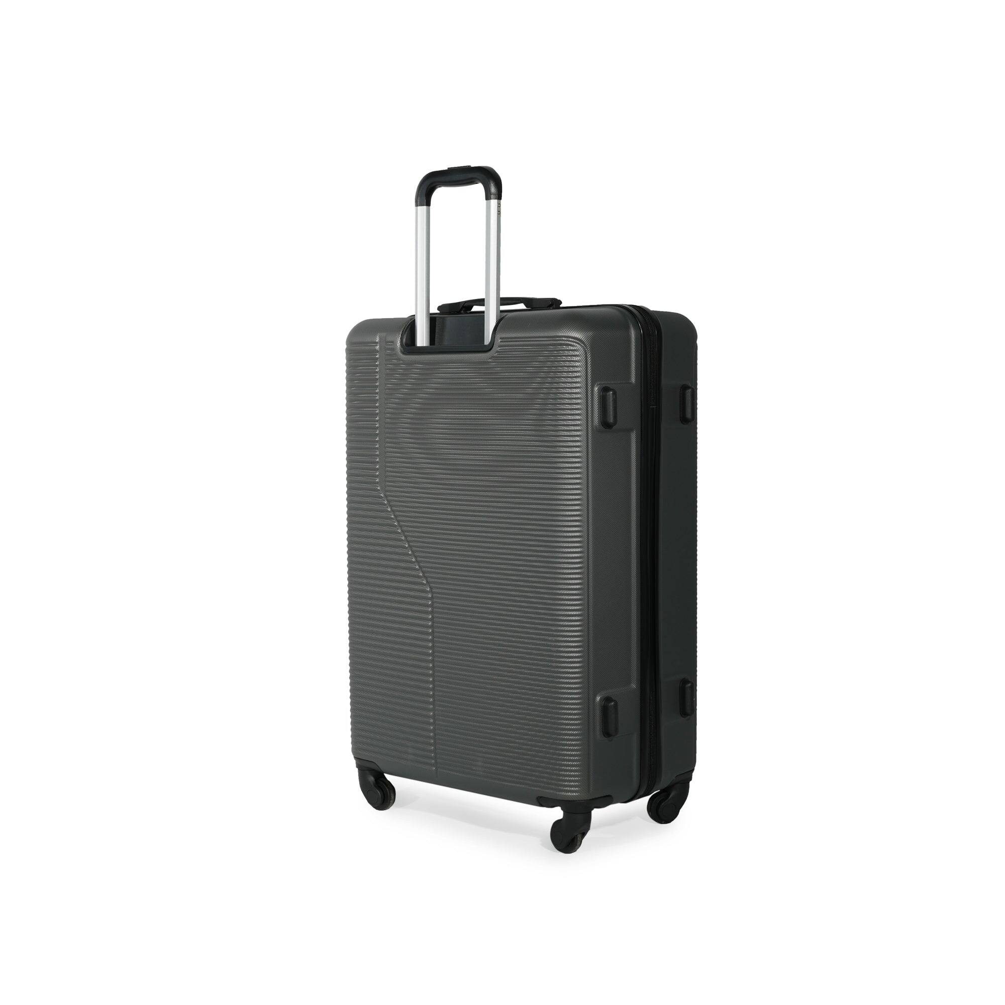 Alt View 5. BreeBe - 3-Piece Luggage Set ABS Lightweight & Durable Suitcase with Spinner Wheels, TSA Lock, (20/24/28), Dark Grey - Dark Grey.