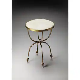 Butler Specialty - Hager Marble & Metal Side Table - Multi-Color
