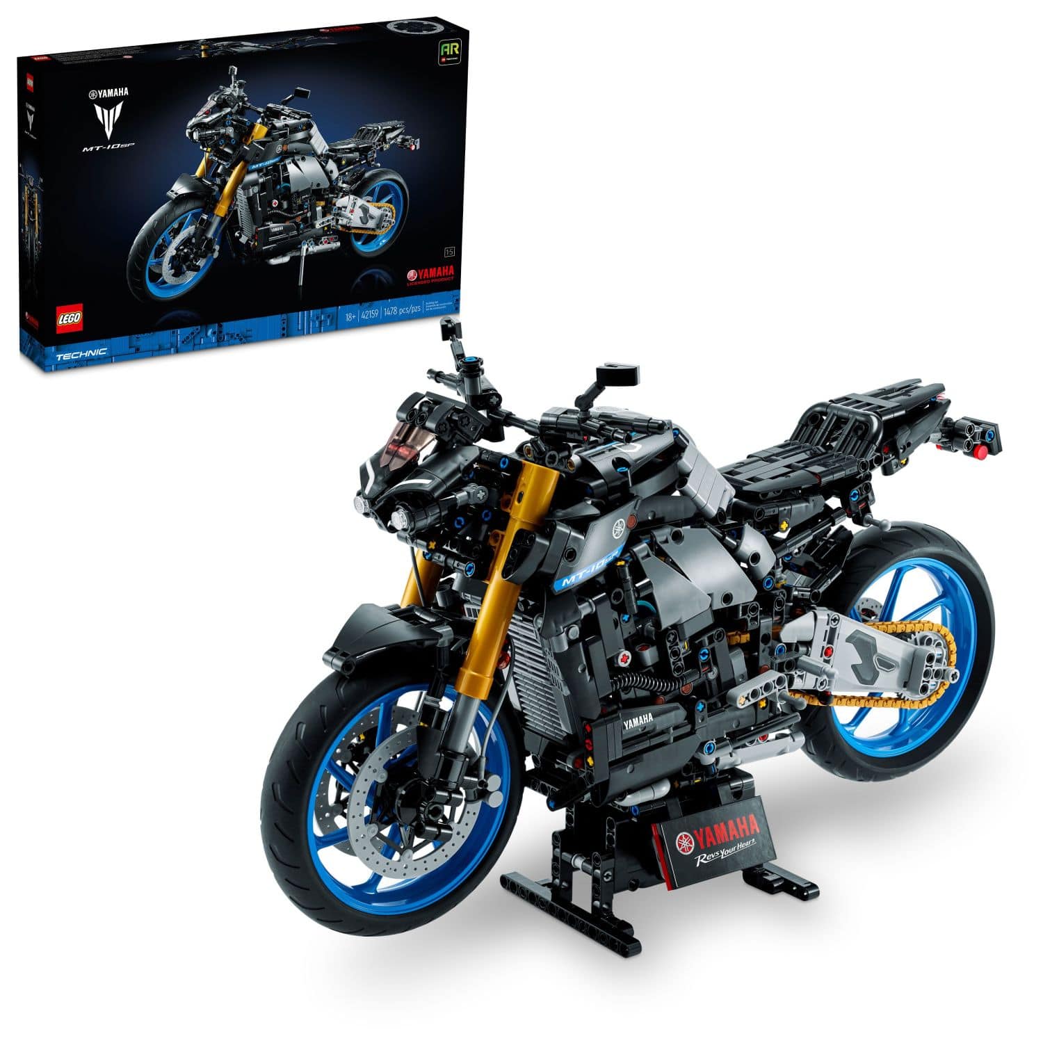 Front. LEGO - Technic Yamaha MT-10 SP 42159.