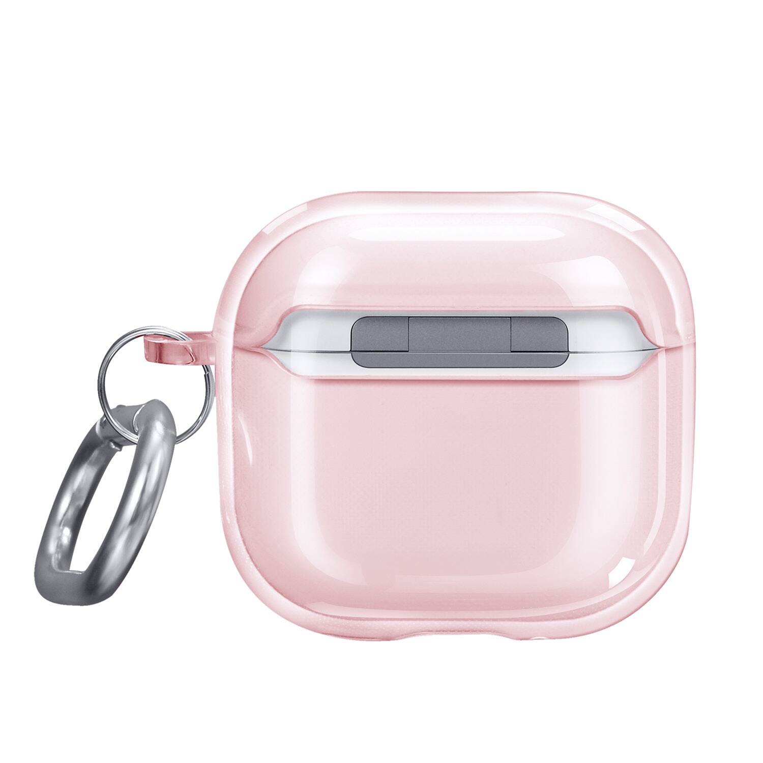 Back. Vena - Case for Apple AirPods 4 Case TPU Cover For AirPods Gen 4 Case 4th Generation, Supports Wireless Charging, Pink - Pink.