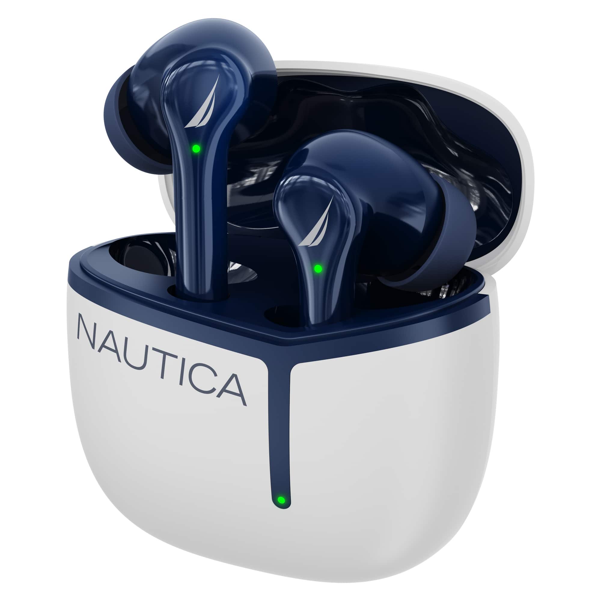 Nautica - Wireless Stereo Earbuds with Charging Case T670 ( - White -Navy