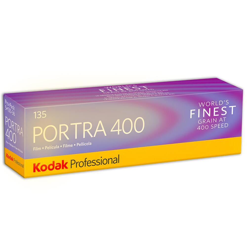 Kodak - Professional Portra 400 Color Negative Film (35mm Roll Film, 36 Exposures, 5-Pack)
