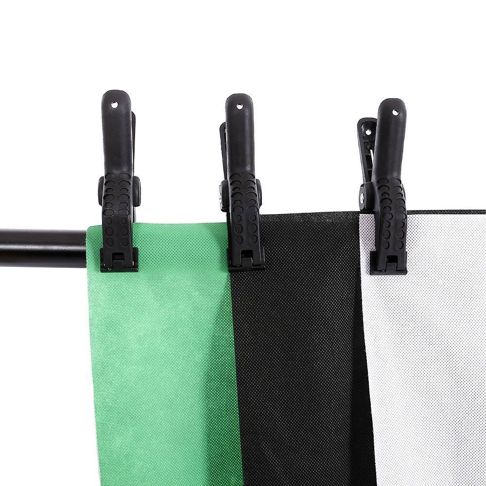 Alt View 3. Winado - Professional Adjustable Photography Backdrop Stand Kit with 2*3m Stand & 1.6*3m Non-woven Fabric (Black, White, Green).