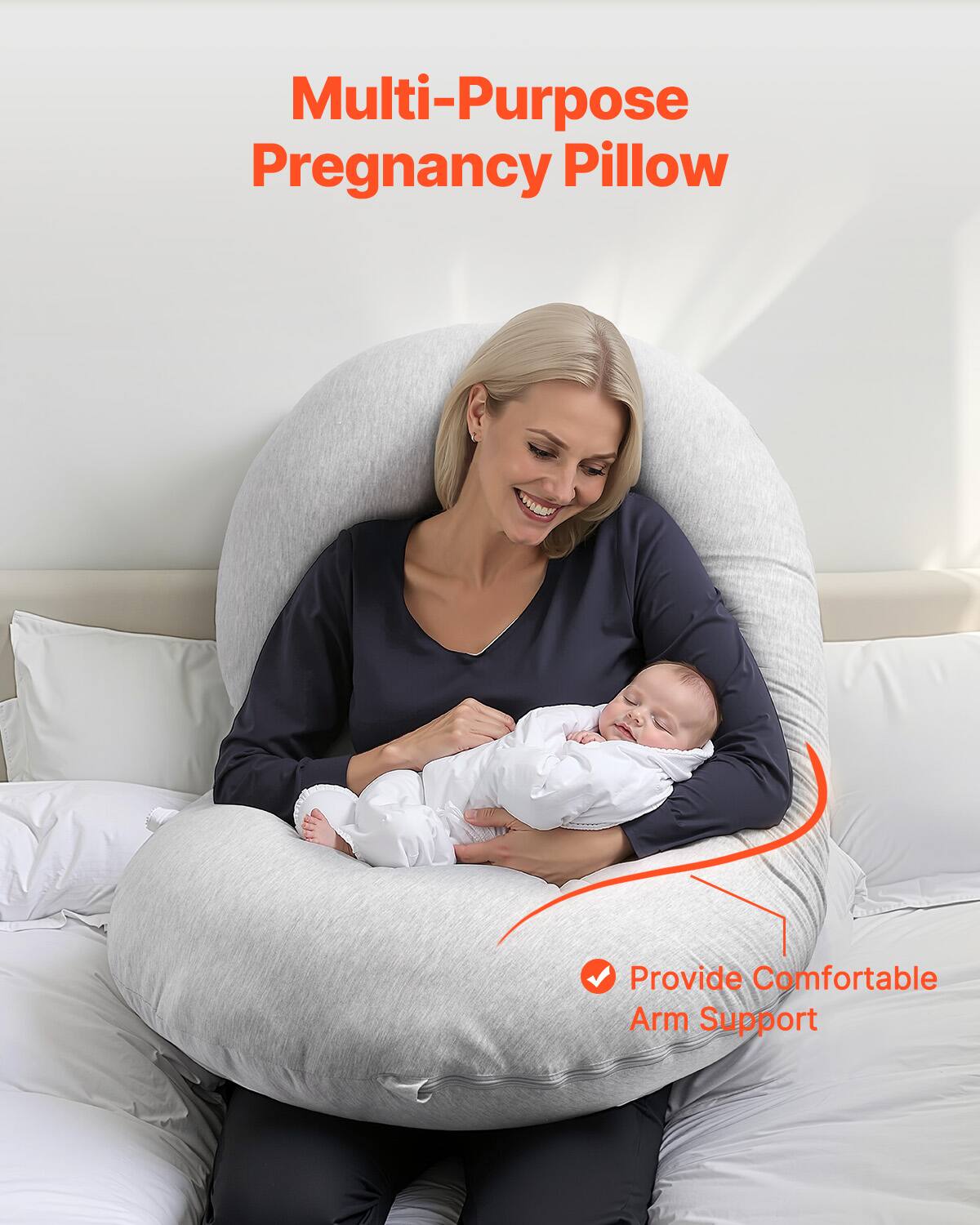 Multi-Purpose Pregnancy Pillow

Provide Comfortable Arm Support