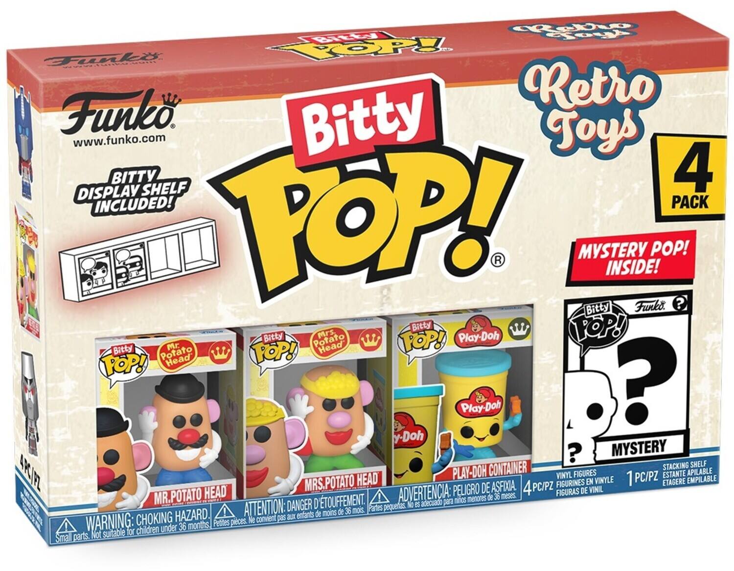 FUNKO Bitty POP!: Retro Toys - Mr. Potato Head 4-Pack - Collectibles