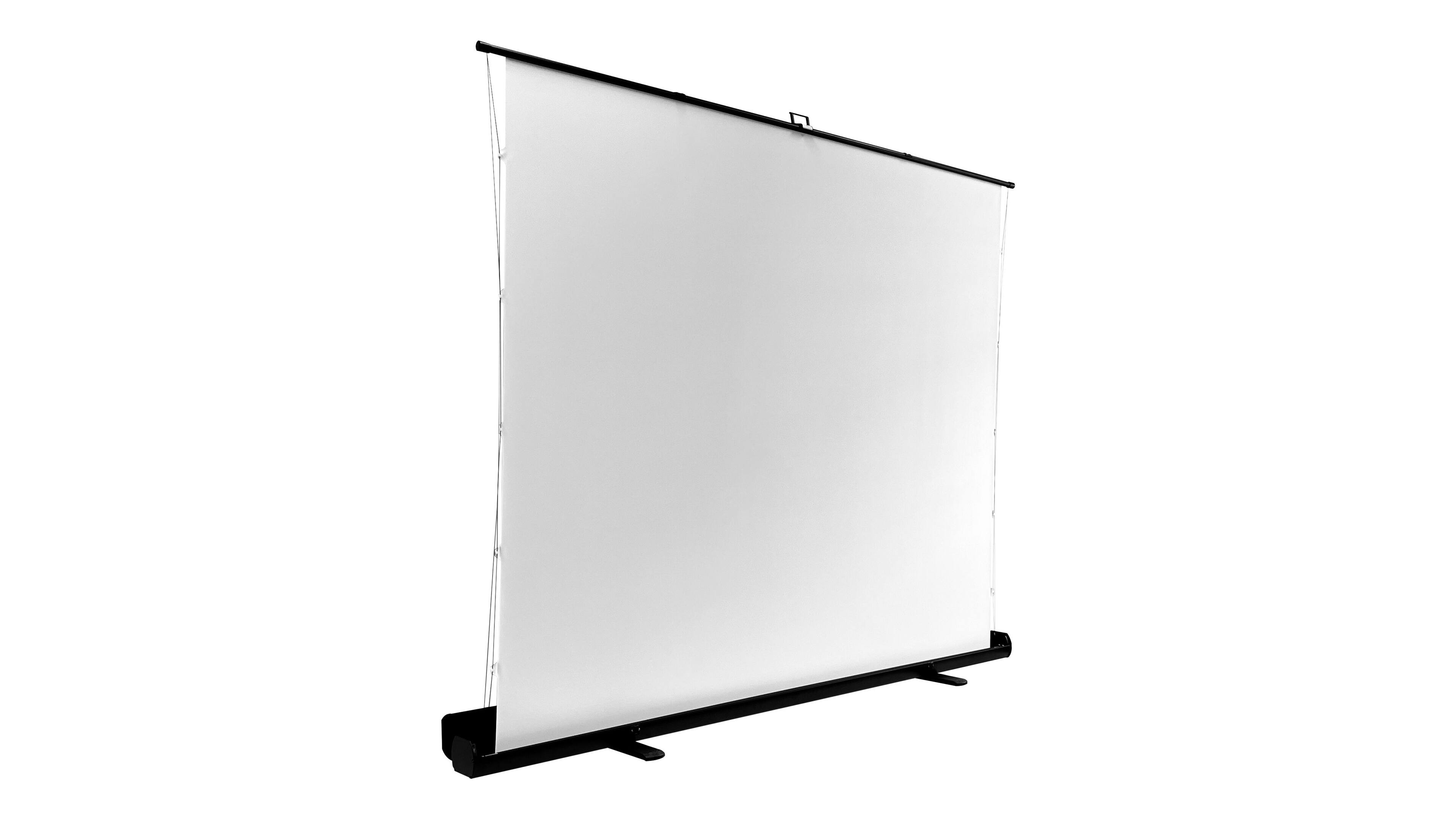 Alt View 5. Elite Screens - ezCinema Tab-Tension 16:9 X-Ratio,Portable Floor Pull-Up Throw Projector Screen, Carry Bag FT104XWH2-114V107X - Black.