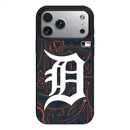 Keyscaper - MLB - Detroit Tigers Paisley iPhone Magnetic Bump Case - 15 - Black