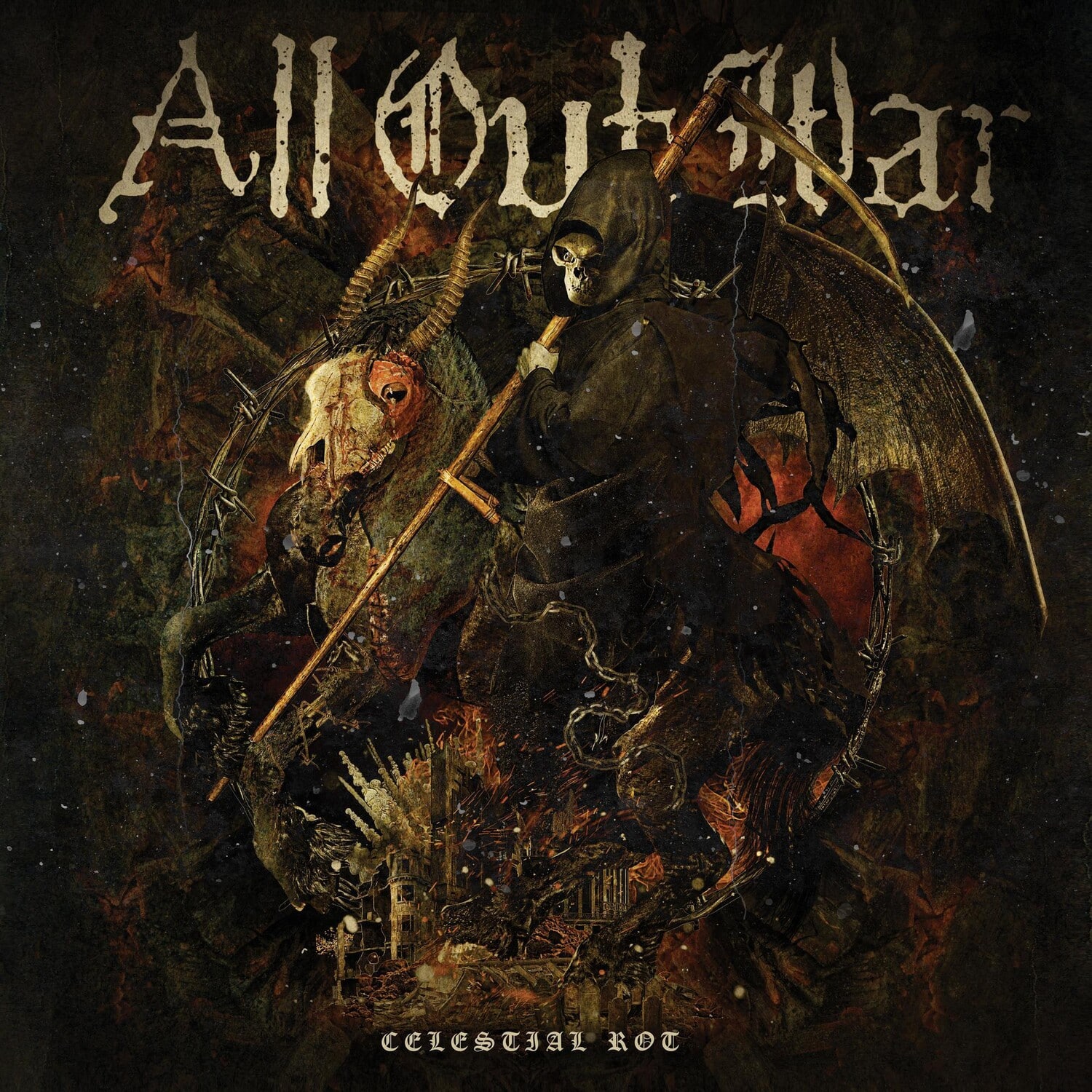 All Out War - CELESTIAL ROT  - COMPACT DISCS