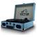 Angle. Victor Audio - Victor Metro Plus Portable Dual Bluetooth® Suitcase Turntable - Turquoise.