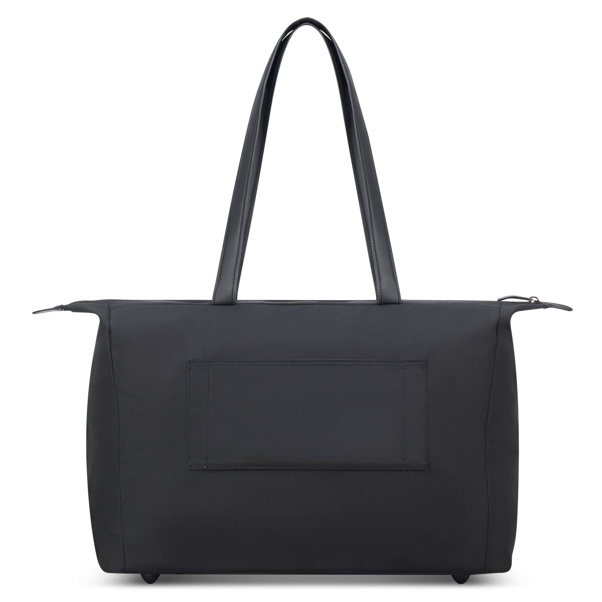 Left. Delsey - Delsey Helium DLX Tote Bag - Weekender - Black.