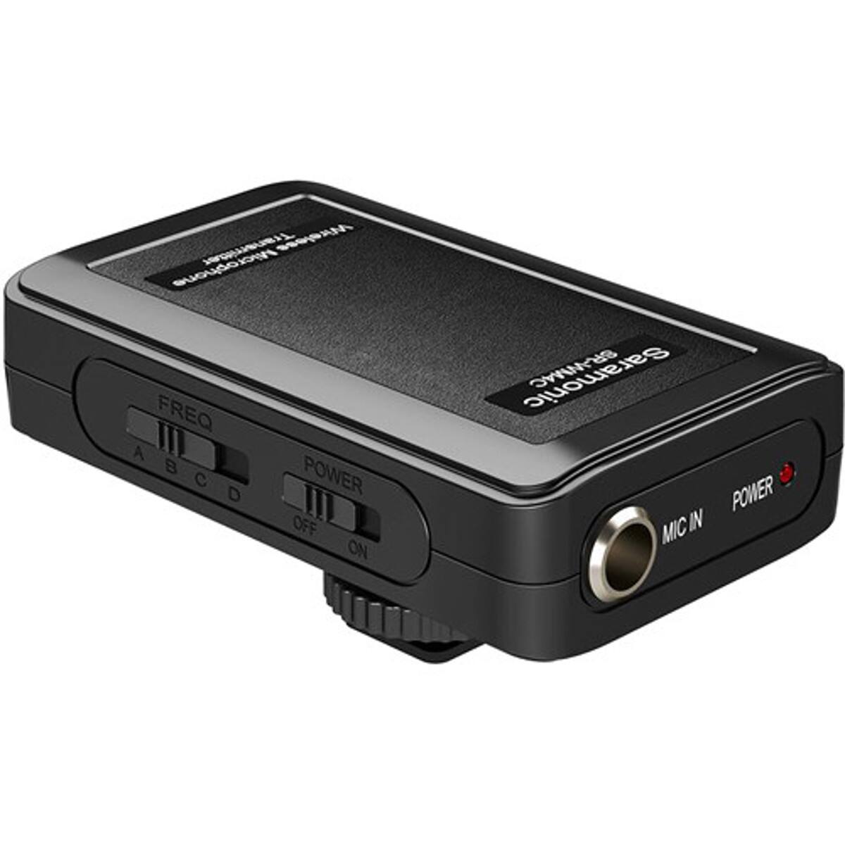 Transmitter Wireless Microphone  
FREQ A B C D  
POWER OFF ON  
BRANIAAC  
POWER MIC IN