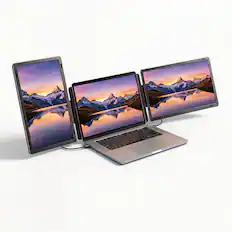 Front. INVZI - INVZI MagHub Dual 16” Portable Screen Extender.