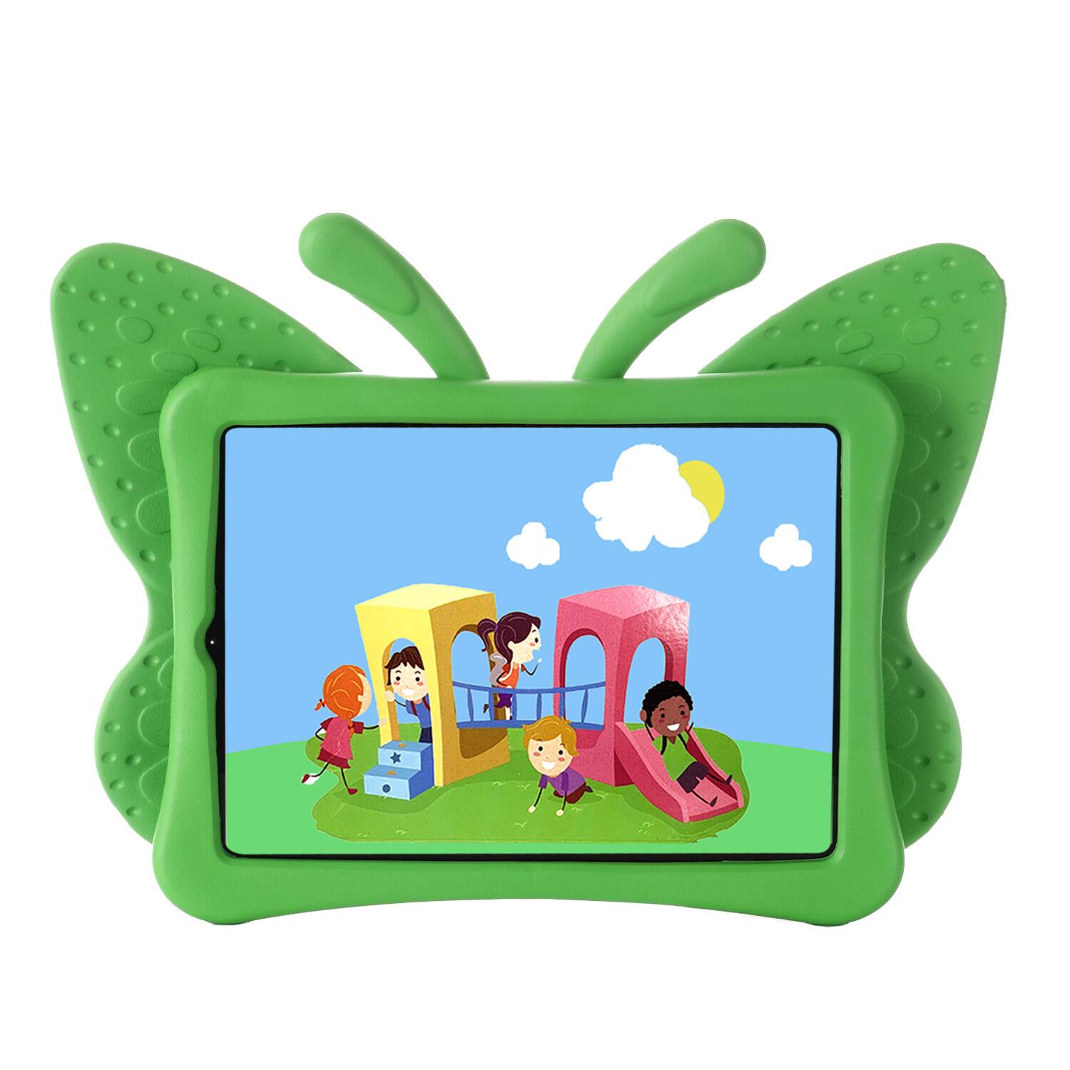 Alt View 2. Dteck - For iPad Air 11'' (M4)2026/(M3)2025/ (M2)2024 & iPad Pro 11'' (M5) 2025/(M4) 2024 Kid Butterfly Kickstand EVA Case - Green.