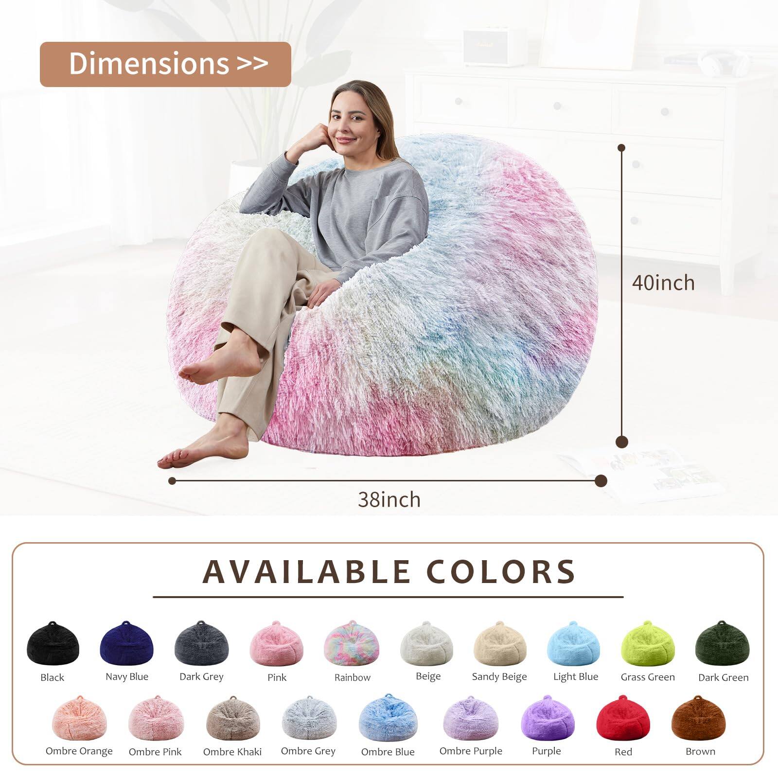 Dimensions >>  
40inch  
38inch  

AVAILABLE COLORS  
Black  
Navy Blue  
Dark Grey  
Pink  
Rainbow  
Beige  
Sandy Beige  
Light Blue  
Grass Green  
Dark Green  
Ombre Orange  
Ombre Pink  
Ombre Khaki  
Ombre Grey  
Ombre Blue  
Ombre Purple  
Purple  
Red  
Brown