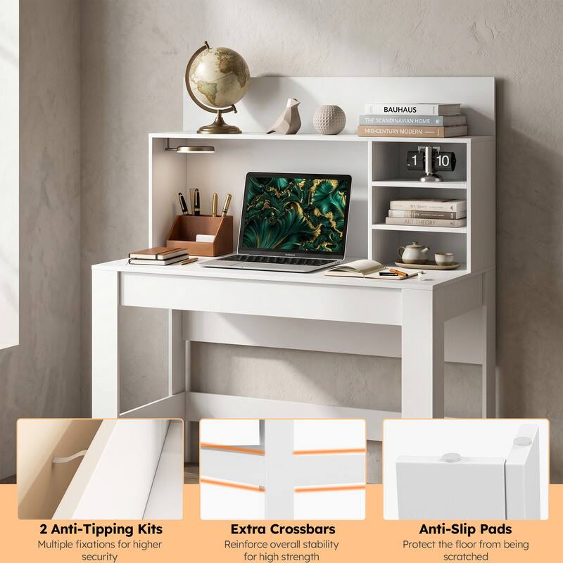 BAUHAUS THE SCANDINAVIAN HOME MID-CENTURY MODERN

- 2 Anti-Tipping Kits
  Multiple fixations for higher security

- Extra Crossbars
  Reinforce overall stability for high strength

- Anti-Slip Pads
  Protect the floor from being scratched