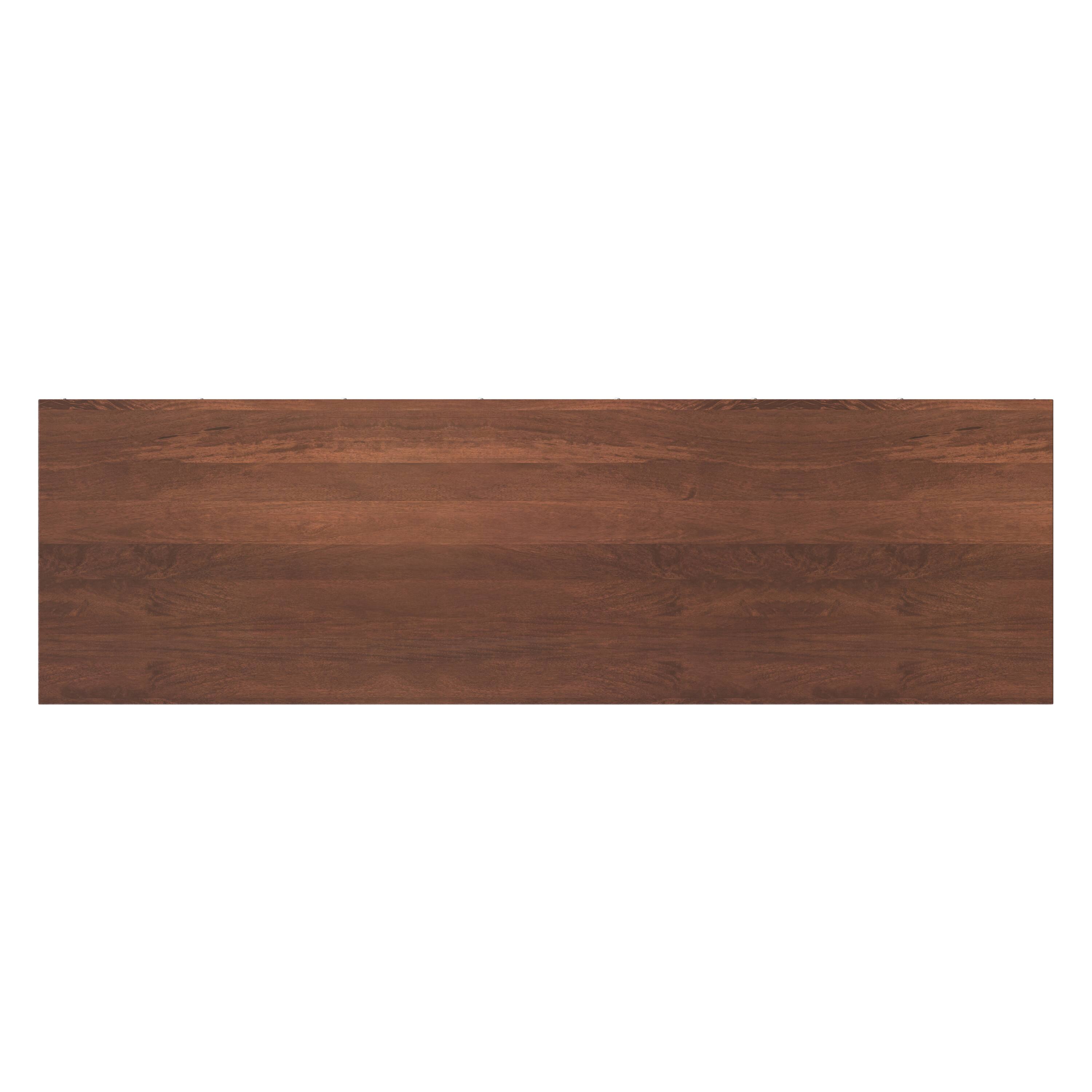 Alt View 3. Simpli Home - Hunter SOLID MANGO WOOD TV Media Stand in Umber Brown, Gold For TVs up to 65 inches - Umber Brown, Gold.