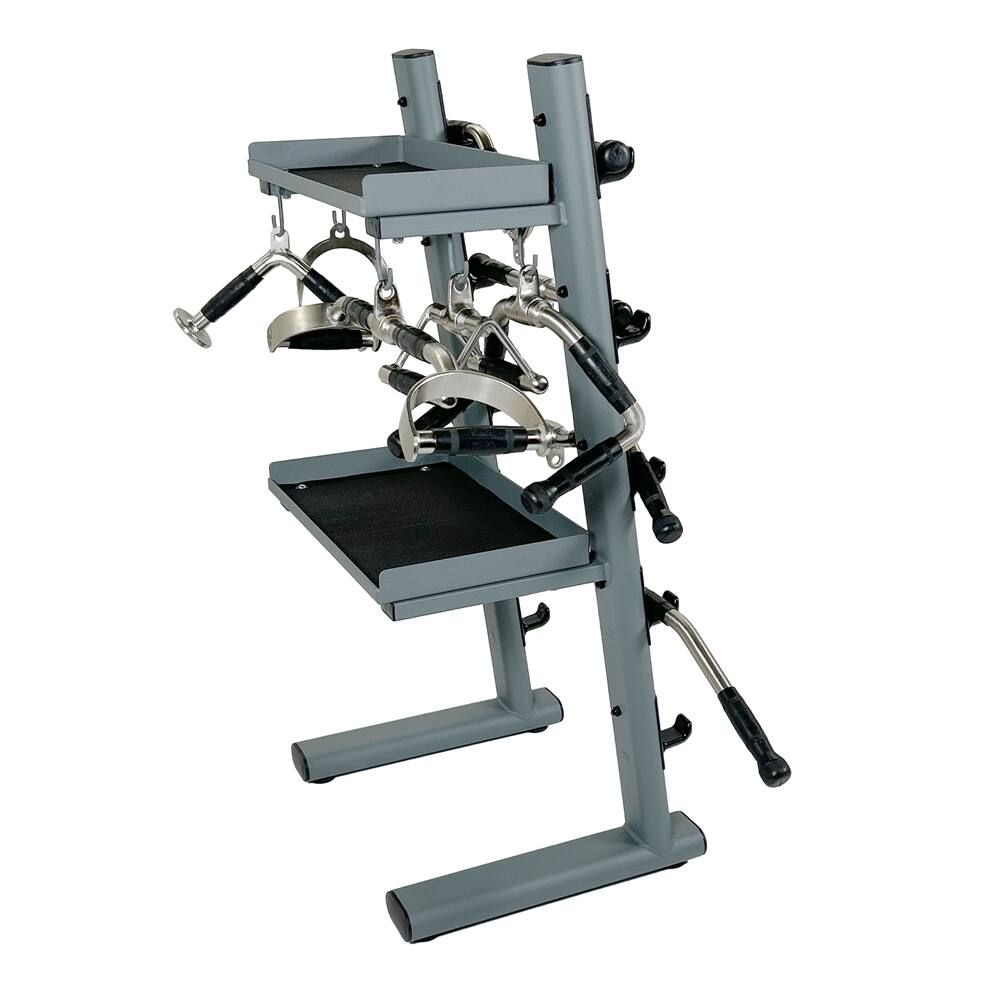 Alt View 3. Power Systems - Multi-Purpose Revolving V Bar – Chrome Press Down & Pull Attachment - Black.