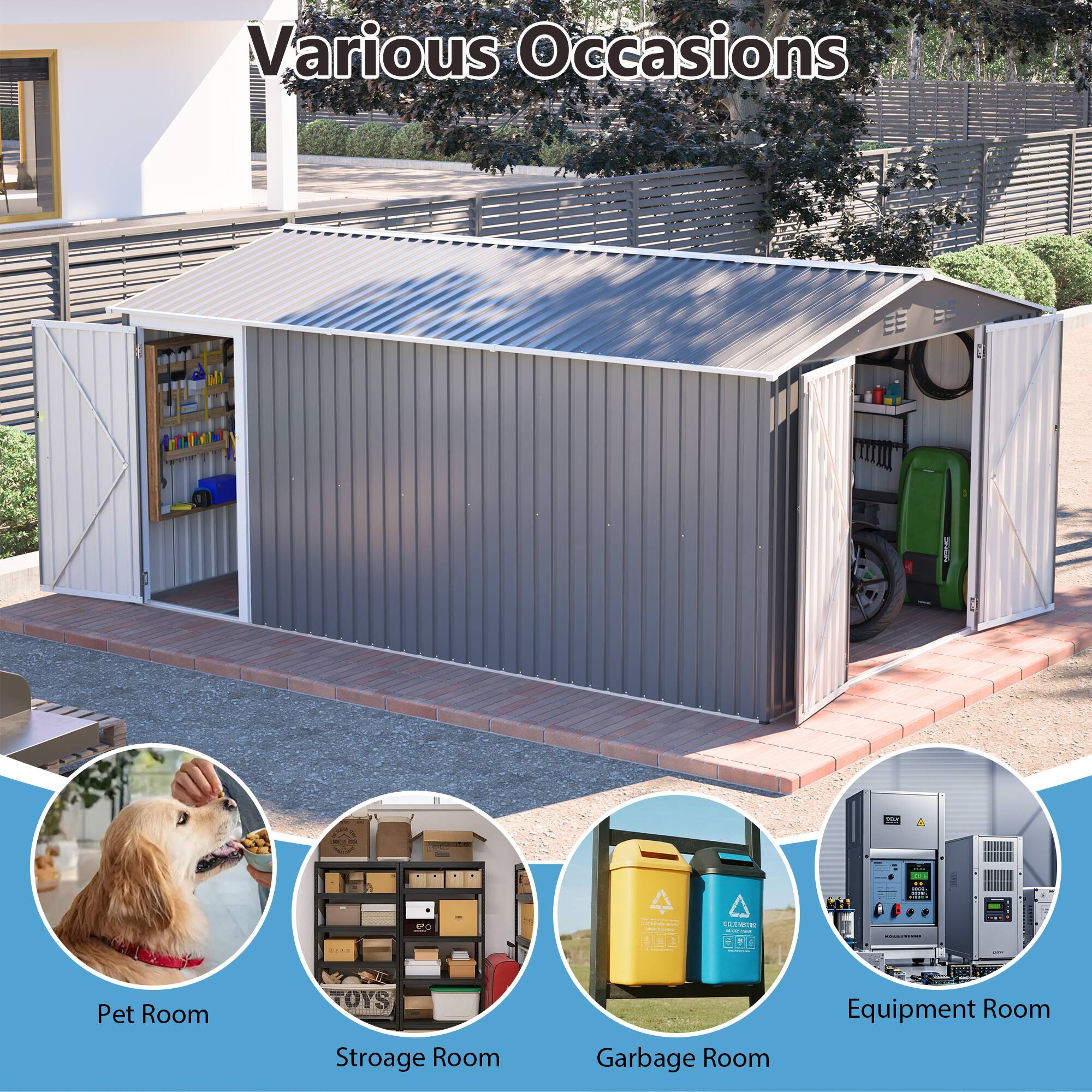 Various Occasions

- Pet Room
- Storage Room
- Garbage Room
- Equipment Room