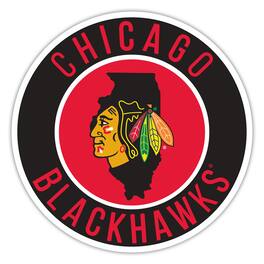 Fan Creations - Chicago Blackhawks 15" State Circle Sign - Multicolor