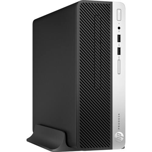 Alt View 2. HP - ProDesk 400 G5 SFF Intel Core i3-8100 3.6 GHz 8GB DDR4 128GB SSD Intel UHD Graphics 630 Windows 11 Pro Education Desktop - Black.