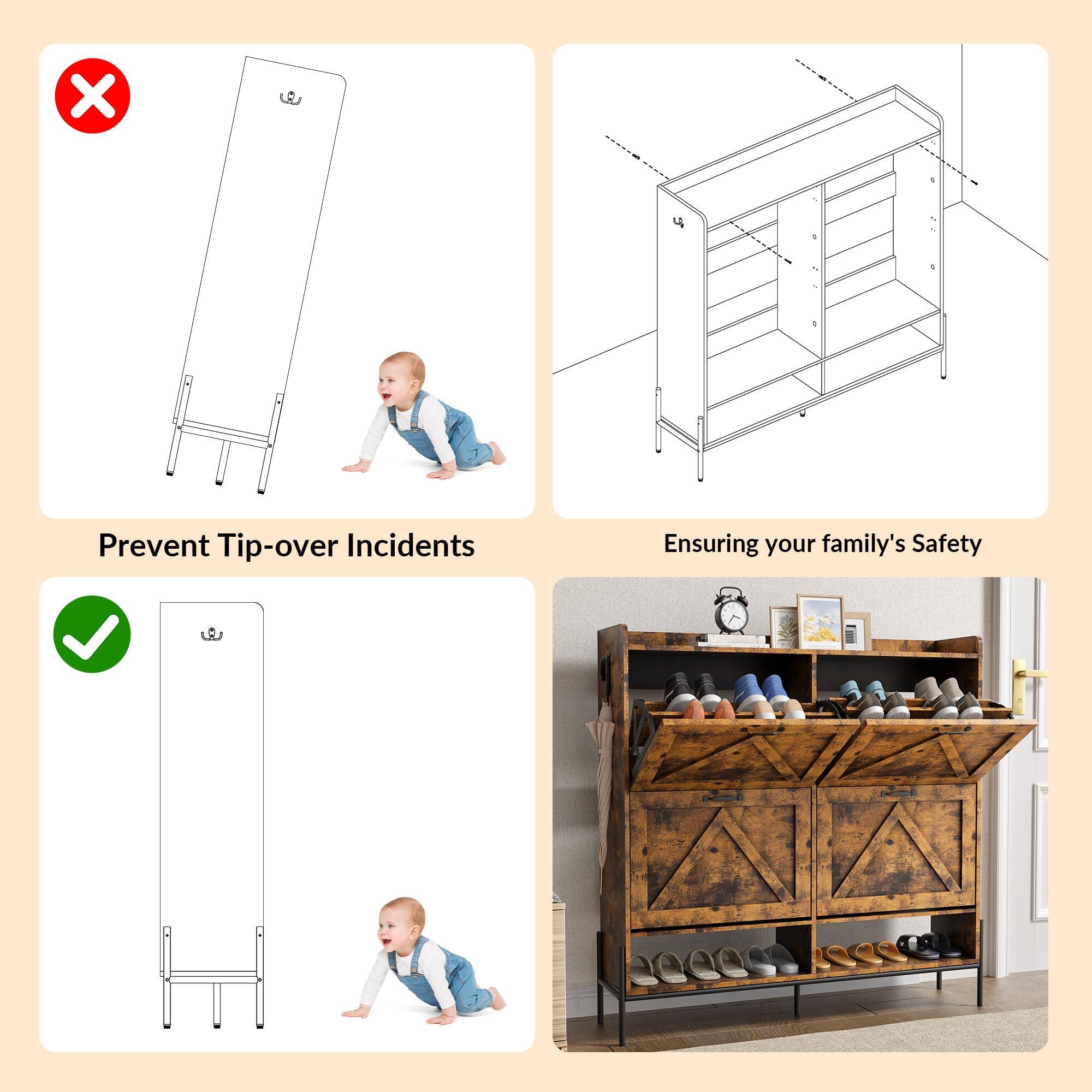 Prevent Tip-over Incidents  
Ensuring your family's Safety