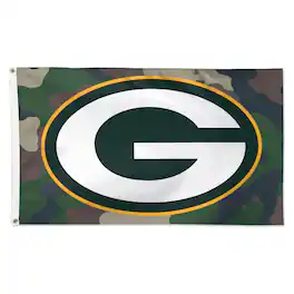 WinCraft - Green Bay Packers 3' x 5' Camo 1-Sided Deluxe Flag - Multicolor