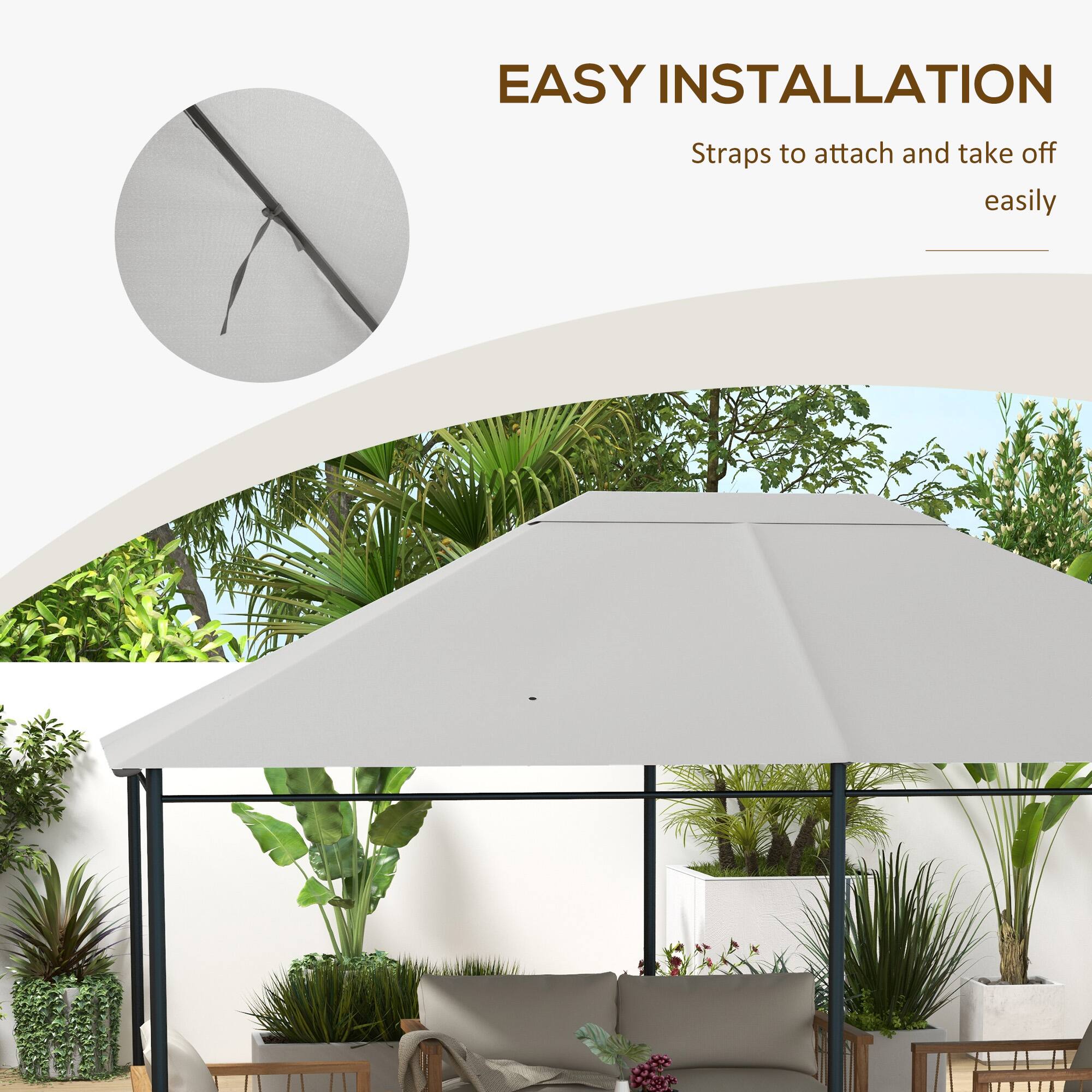 EASY INSTALLATION
Straps to attach and take off easily
