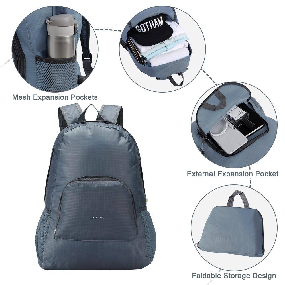 GOTHAM Mesh Expansion Pockets  
External Expansion Pocket  
Foldable Storage Design  
SINCE 1995