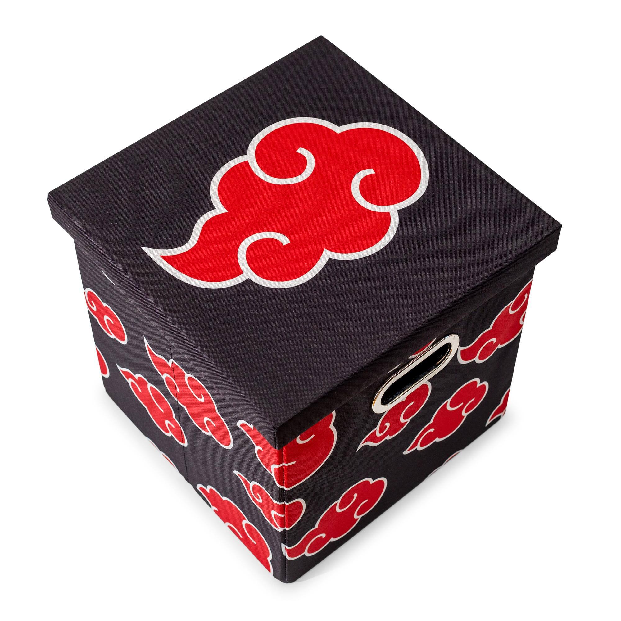 Alt View 10. Ukonic - Naruto Shippuden Akatsuki 13-Inch Storage Bin With Lid - Red/Black.
