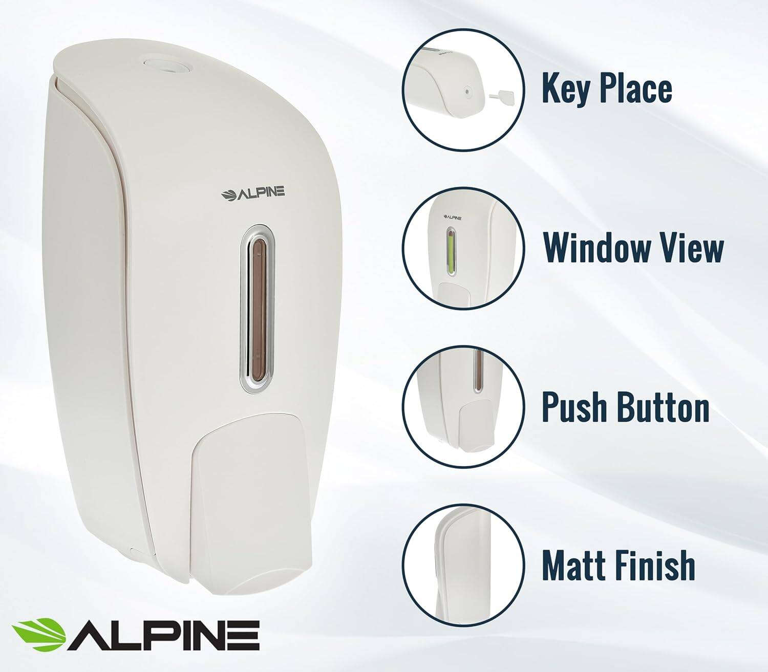 ALPINE, Key Place, Window View, Push Button, Matt Finish