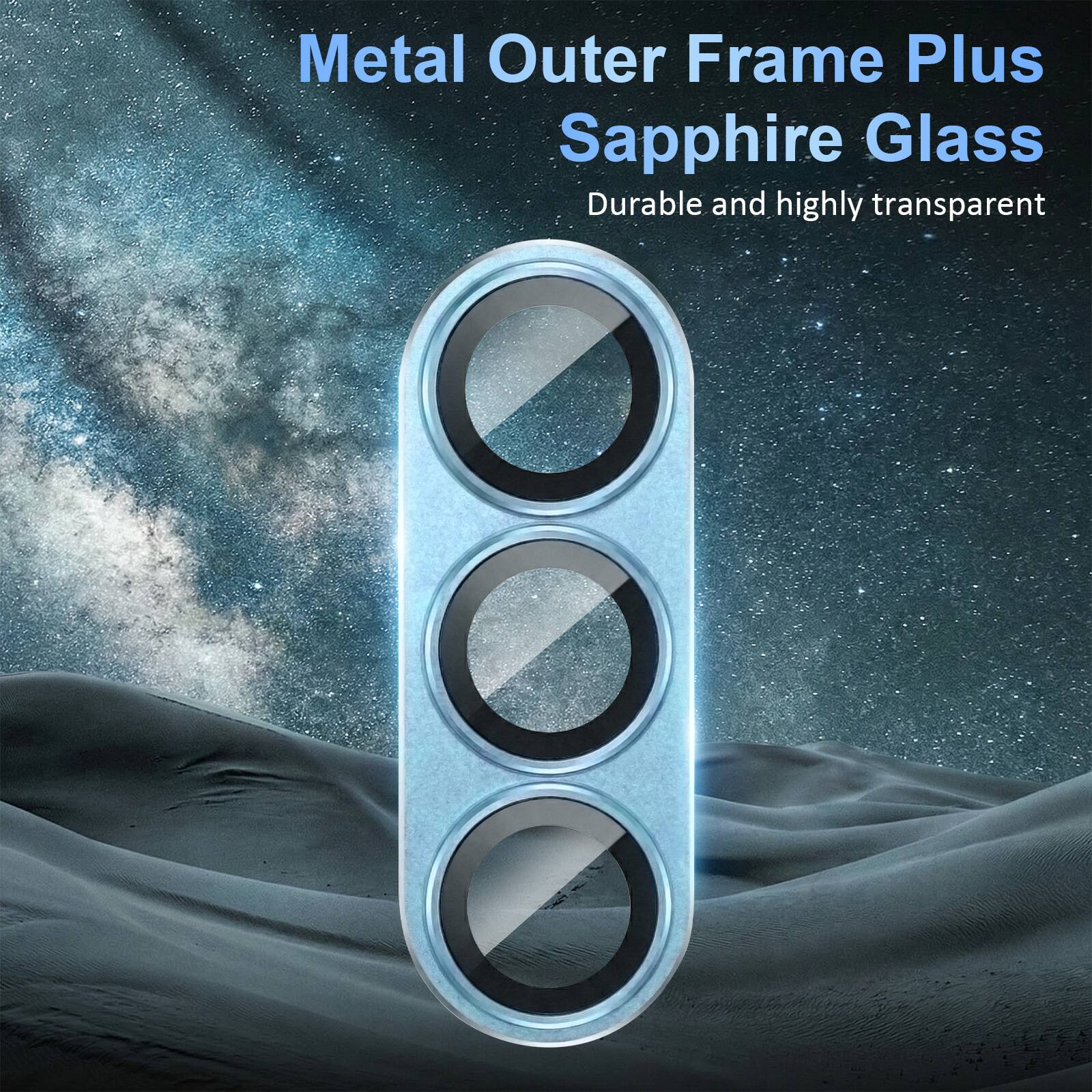 Metal Outer Frame Plus Sapphire Glass  
Durable and highly transparent