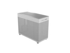 Front. ASUS - ASUS AP201 Type-C Airflow-focused Micro-ATX,Mini-ITX Computer Case, Support 360/280 Liquid Cooling White - White.