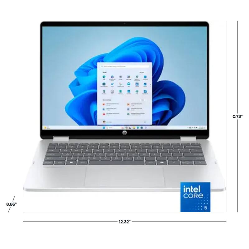 0.73"  
US - A - x E - V FS  
8.66"  
Intel Core 5  
12.32"