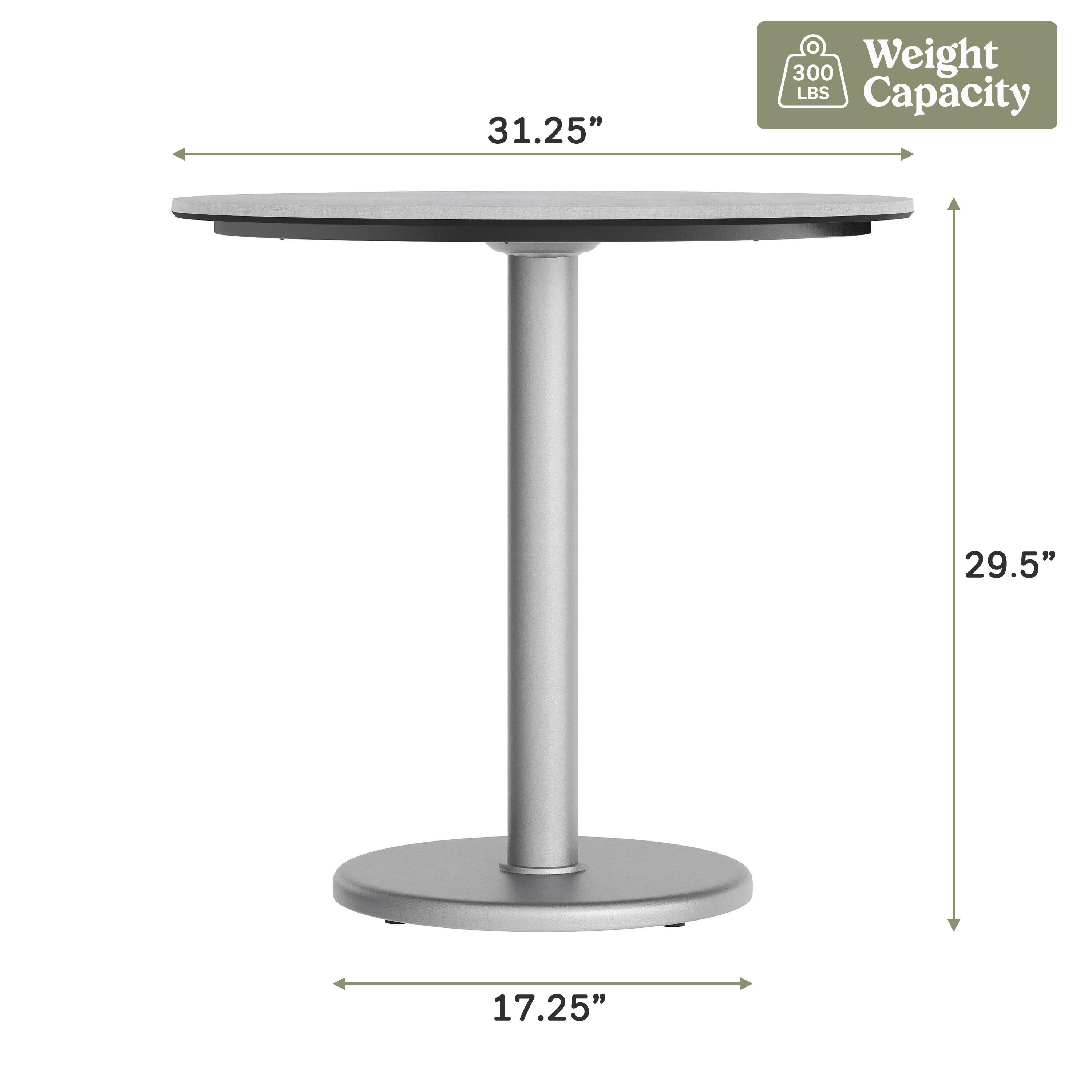 31.25"  
300 Weight LBS Capacity  
29.5"  
17.25"